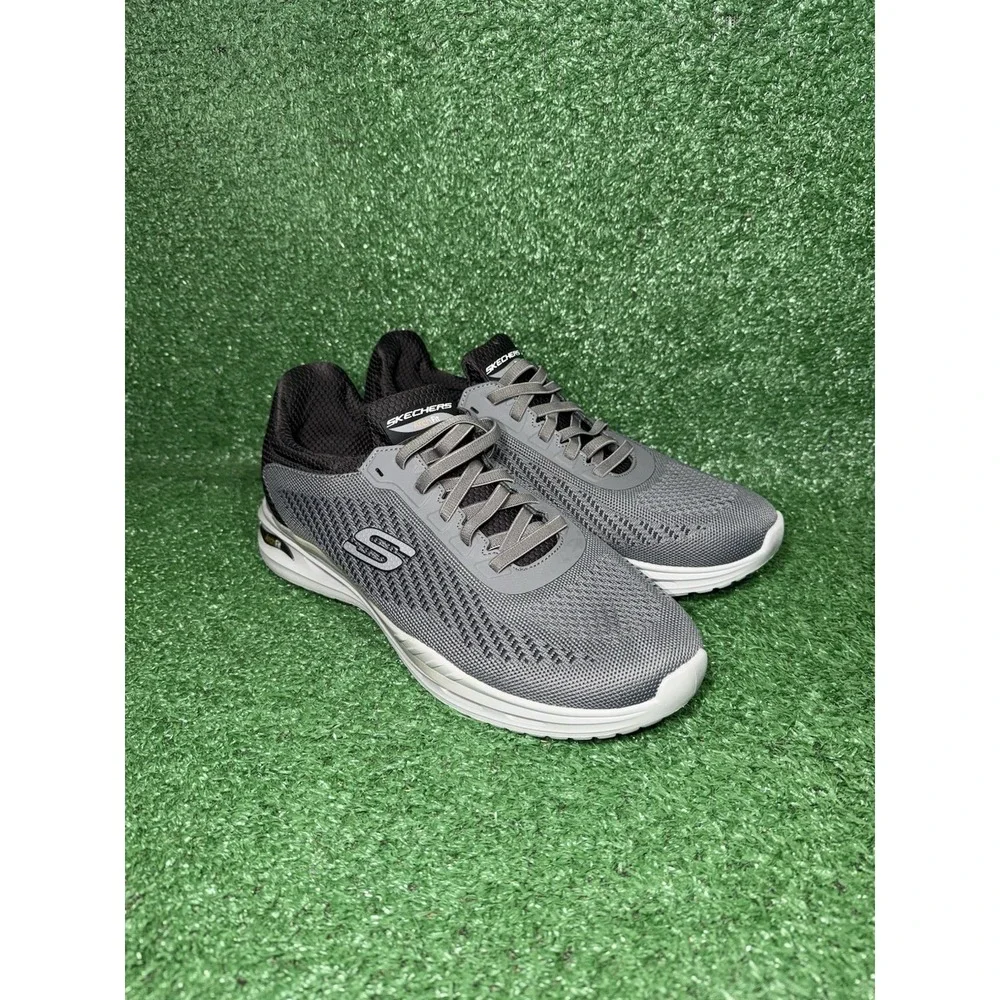 Skechers Arch Fit Orvan Mens Size 13 Grey Black Running Shoes Comfort Sneakers